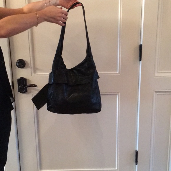 Black leather Kooba hobo bag - Picture 3 of 4